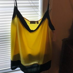 Black & Yellow Dress Cami
